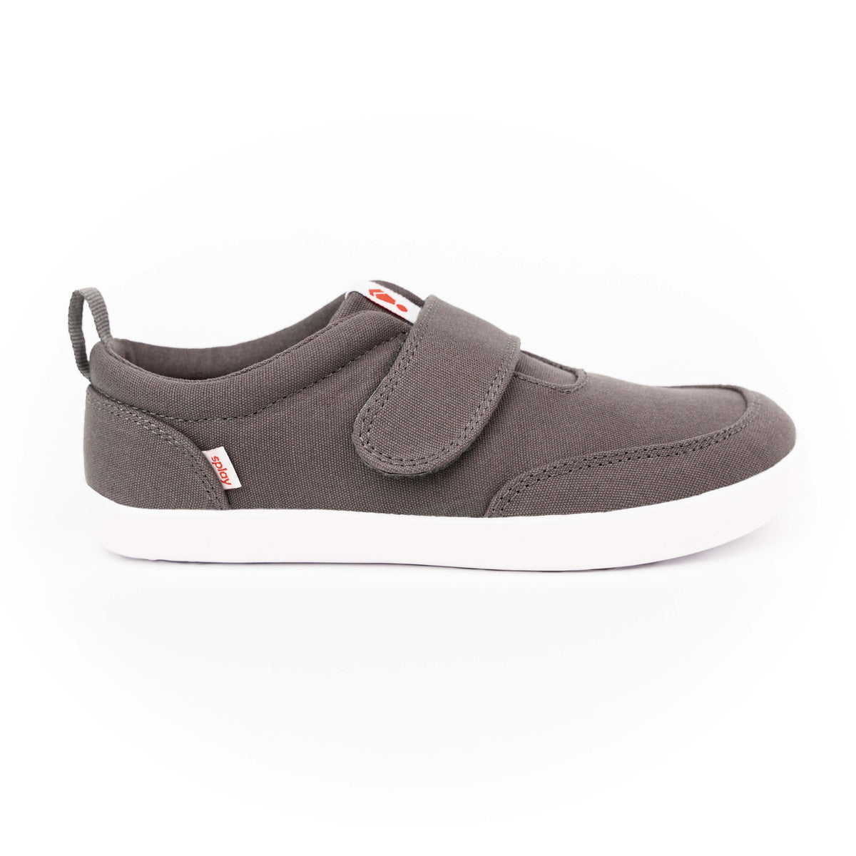 Explore2 kids shoes in gunmetal with breathable mesh and secure strap design.