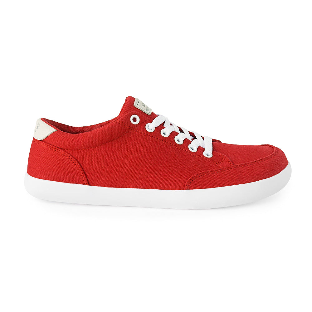 Bold red FREESTYLE 2.0 zero drop shoes from Splay designed for comfort and advocacy on Red Sneakers Day.