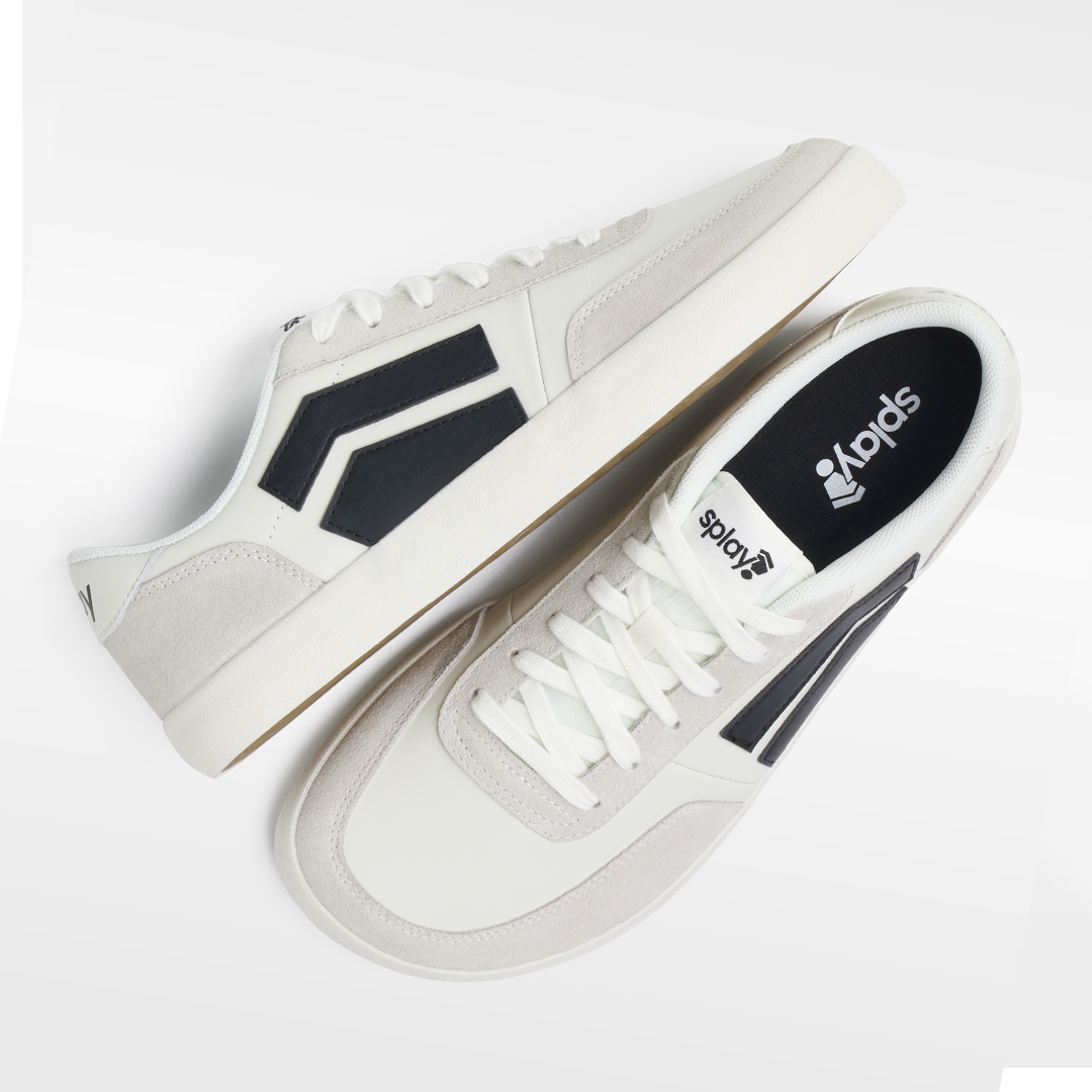 Splay 101 Graphite '26 barefoot shoes with a spacious foot-shaped toe box, zero-drop design, and flexible sole.