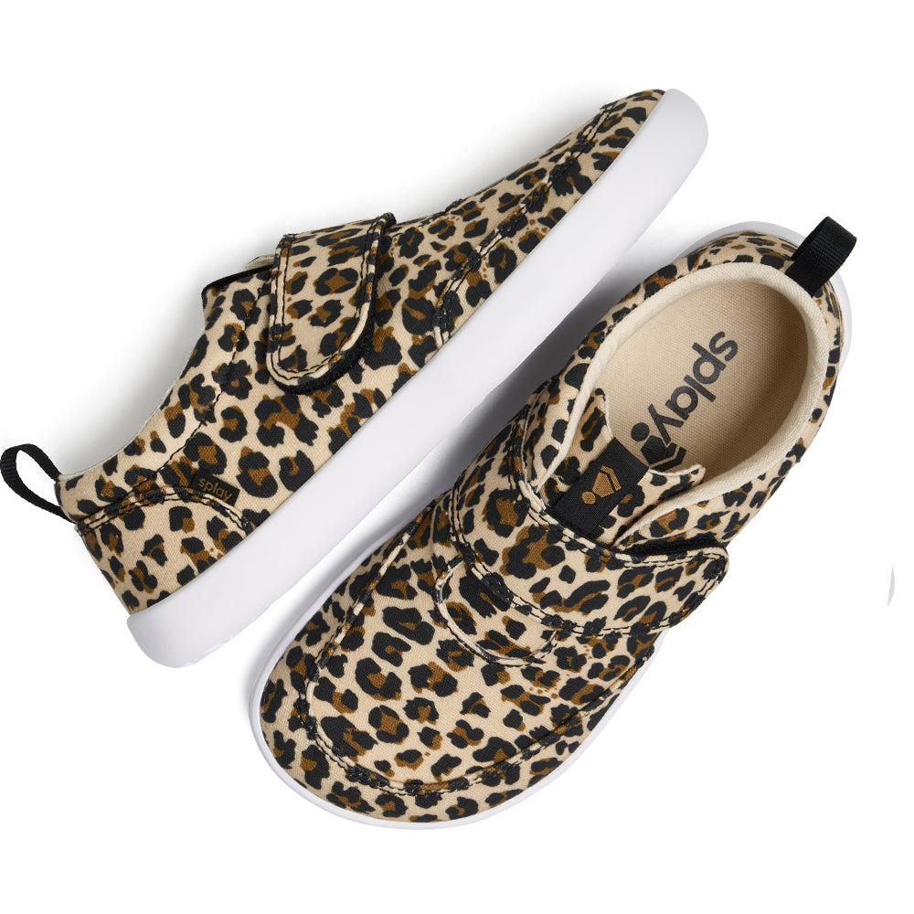Splay EXPLORE 2.0 Leopard kids barefoot shoes for active everyday movement
