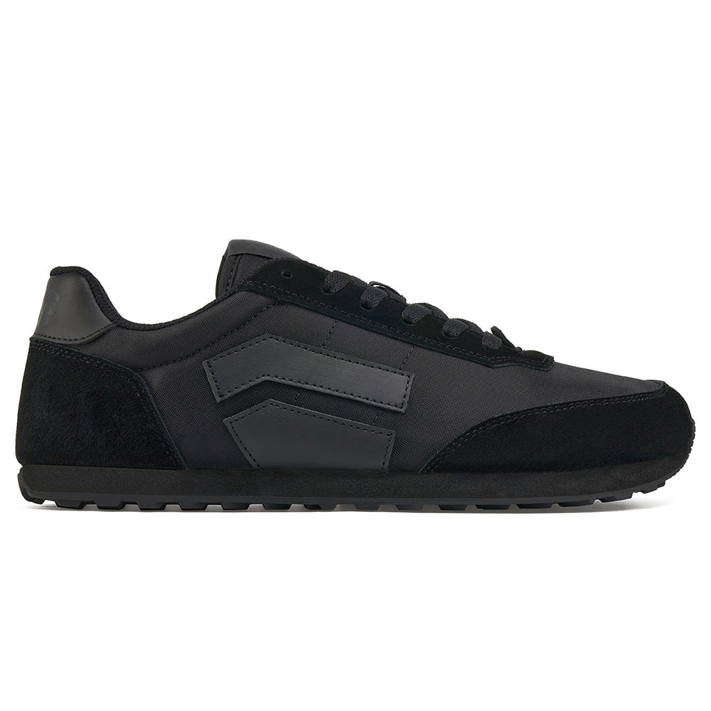 Splay 101 Letterman Green zero-drop sneakers with a retro varsity design.