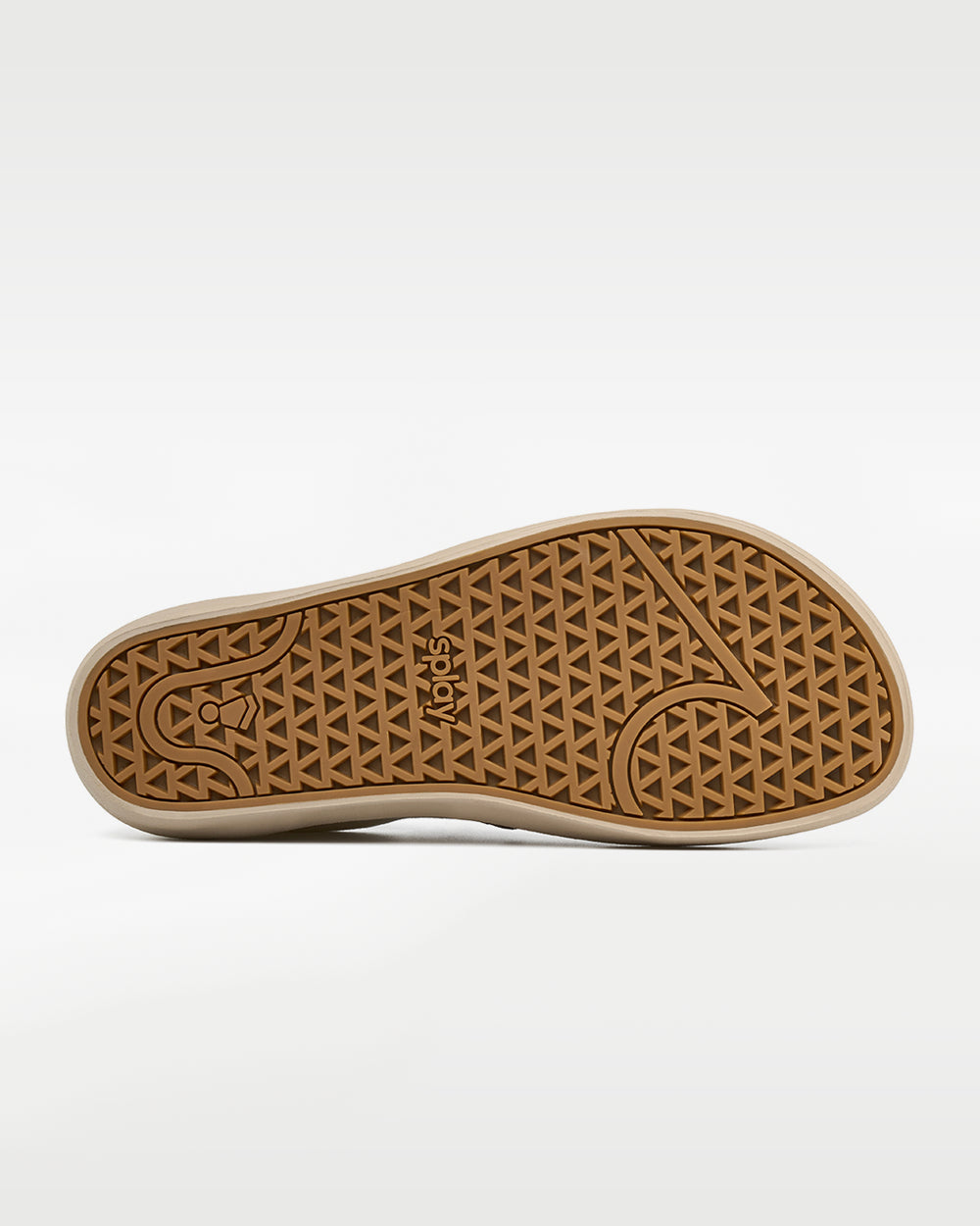 Splay REV SOS Barcelona barefoot shoes — suede slip-on, outsole tread of a single shoe