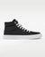 Splay REV HT Canvas Berlin barefoot shoes — high-top skate shoe, single shoe in left-side profile