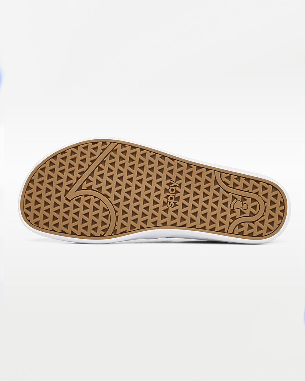 Splay REV SO Berlin barefoot shoes — canvas slip-on, outsole tread of a single shoe