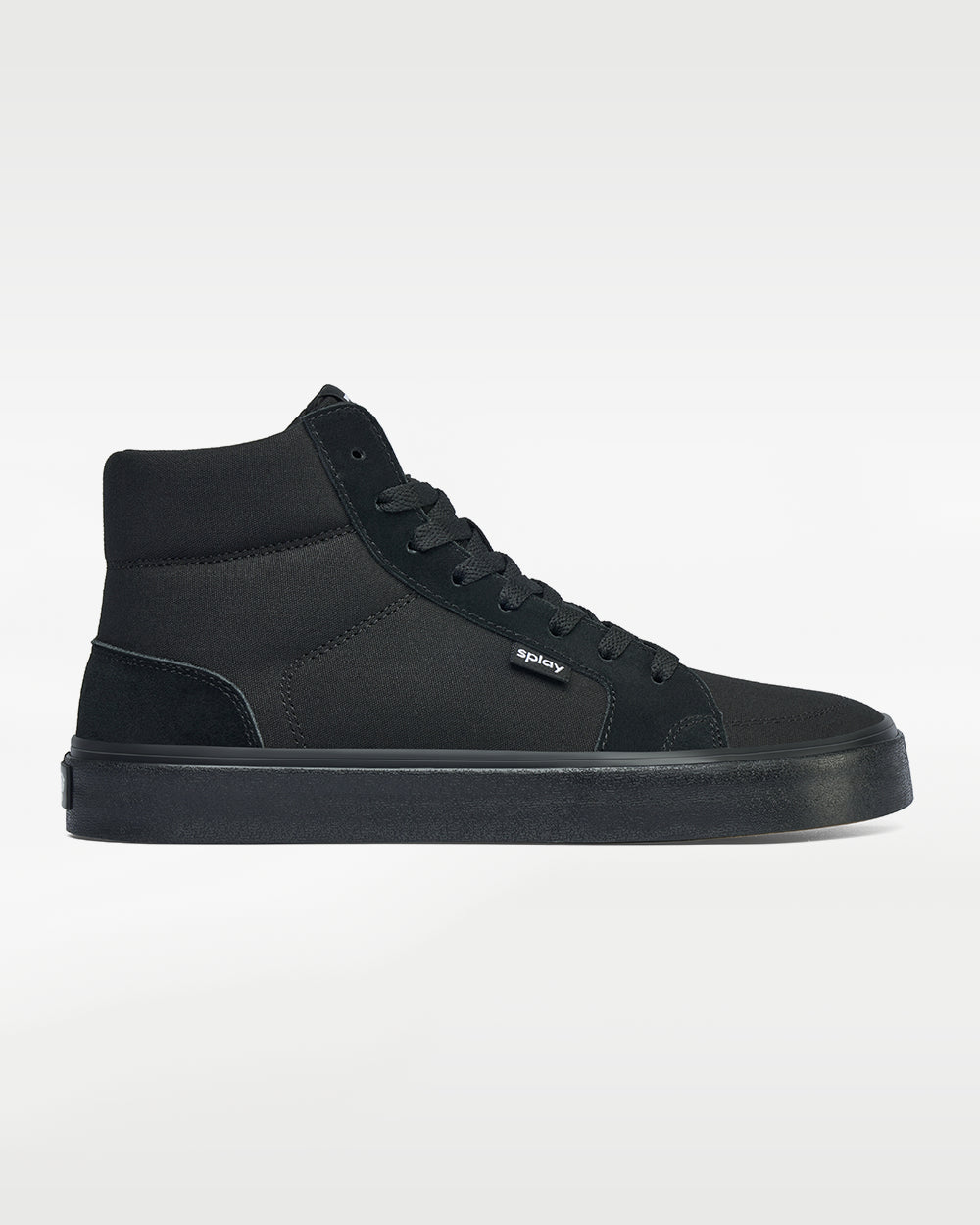 Splay REV HT Original Carlsbad barefoot shoes — high-top skate shoe, single shoe in left-side profile