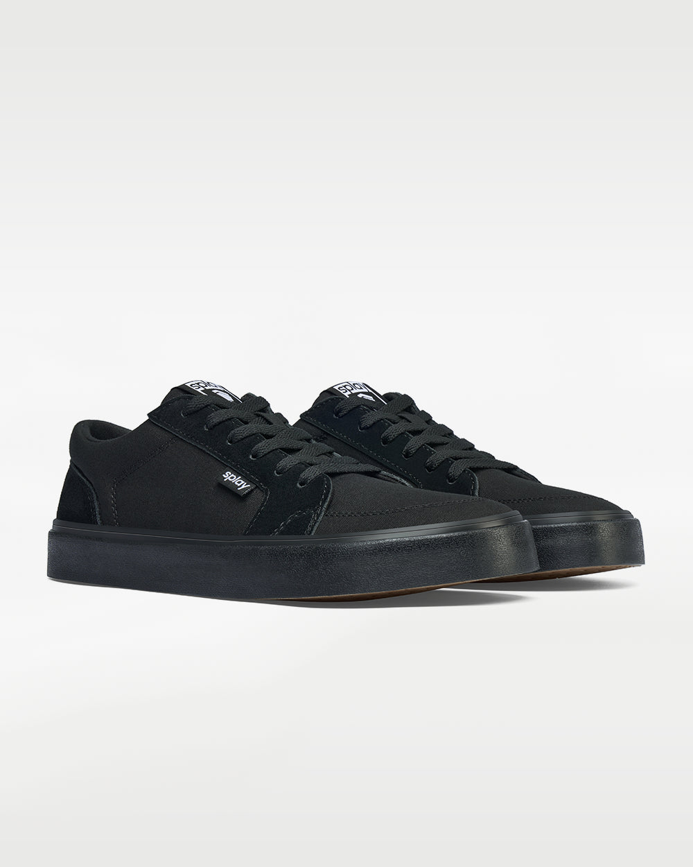 Splay REV LT Original Carlsbad barefoot shoes — low-top skate shoe, pair in an angled three-quarter view from the front