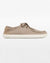 Splay Weekender Driftwood hemp barefoot shoes — hemp moc-toe shoe with laces, single shoe in left-side profile