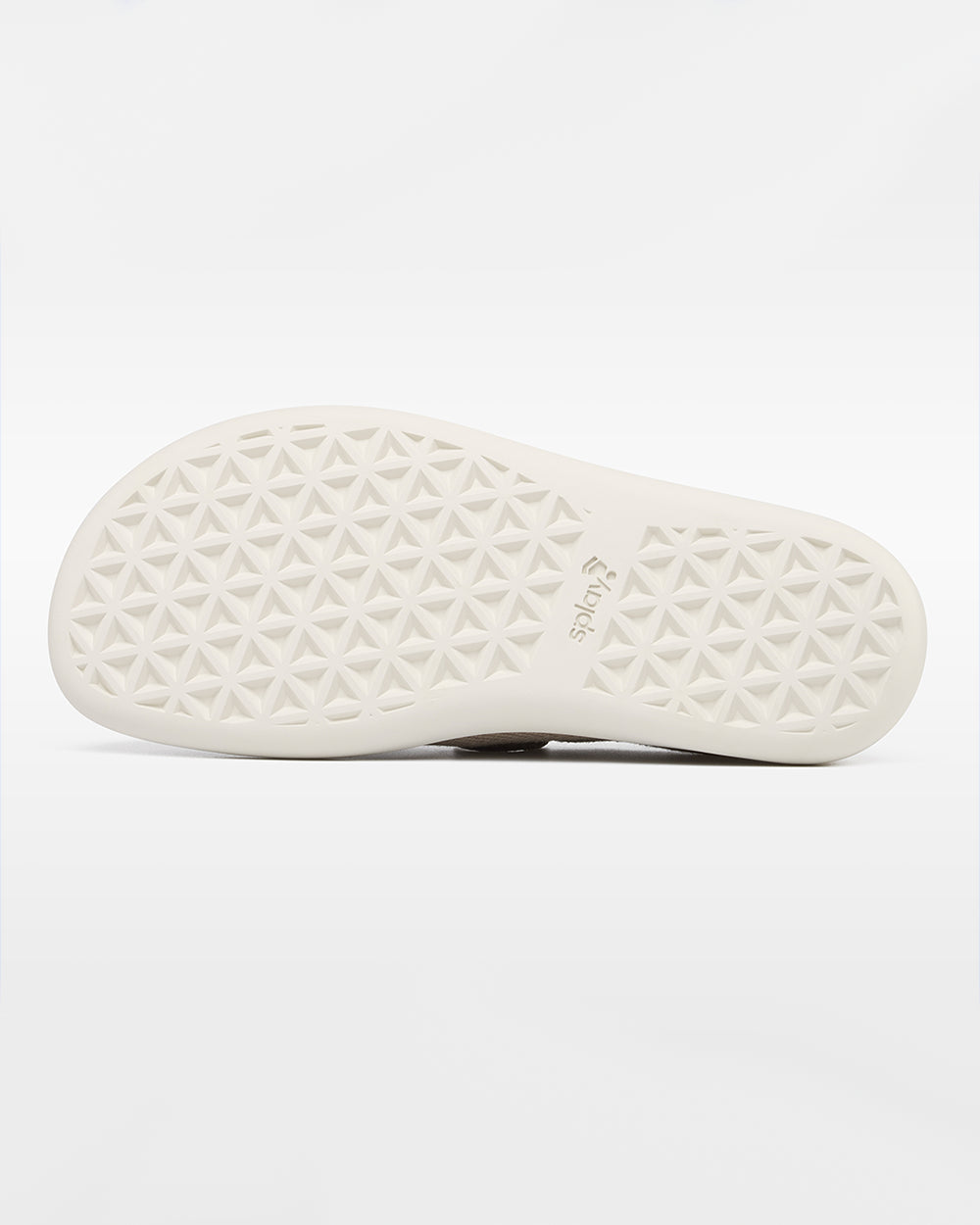 Splay Weekender Driftwood hemp barefoot shoes — hemp moc-toe shoe with laces, outsole tread of a single shoe