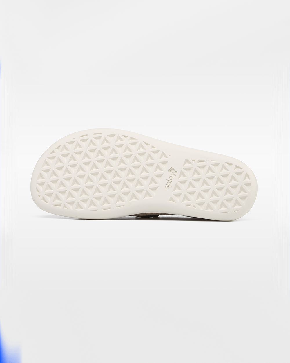 Splay Kids Weekender Driftwood hemp barefoot shoes — kids' hemp moc-toe shoe with laces, outsole tread of a single shoe