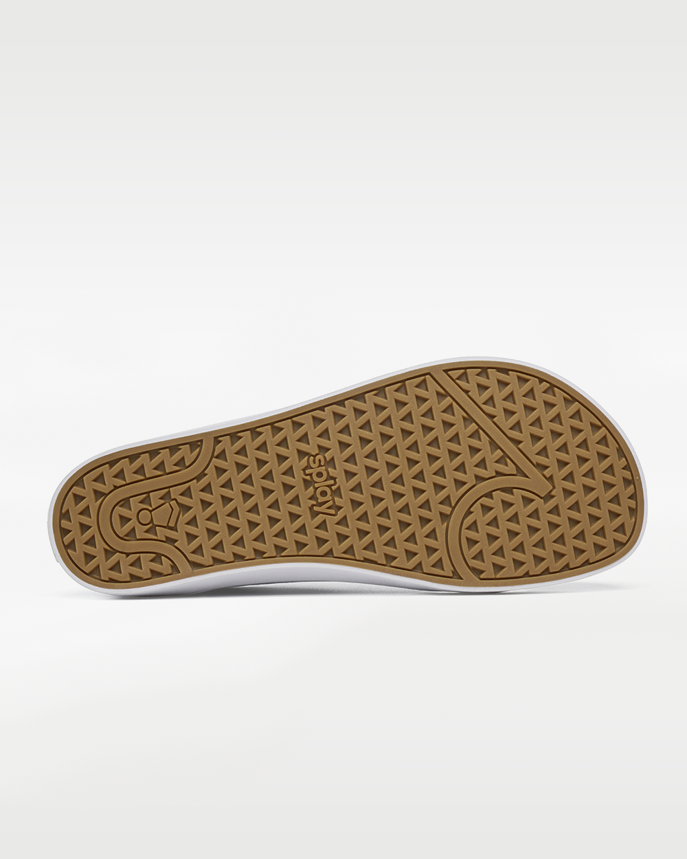 Splay REV LT Canvas Havana barefoot shoes — low-top skate shoe, outsole tread of a single shoe