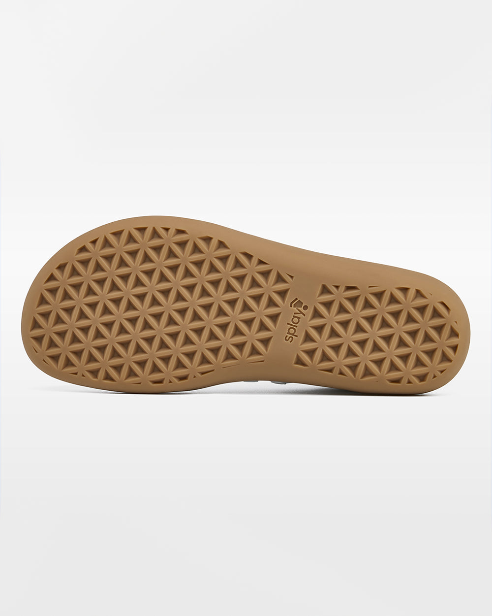 Splay Freestyle Leather Ivory barefoot shoes — leather low-top lace-up sneaker, outsole tread of a single shoe