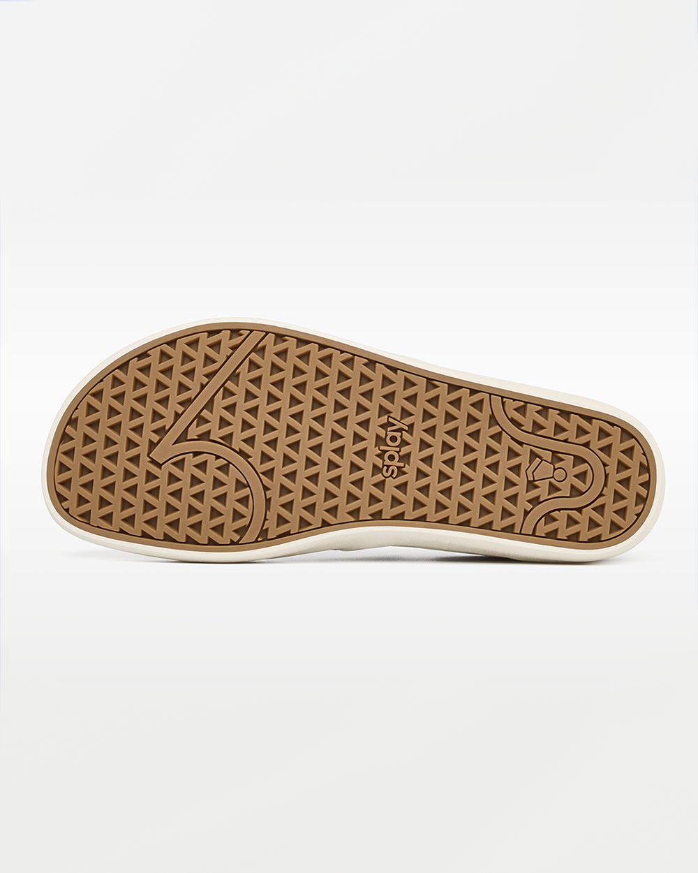 Splay REV SO Madrid barefoot shoes — canvas slip-on, outsole tread of a single shoe