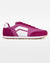 Splay Runner V1 Podium Pink '26 barefoot shoes — retro nylon-and-suede running shoe, single shoe in left-side profile