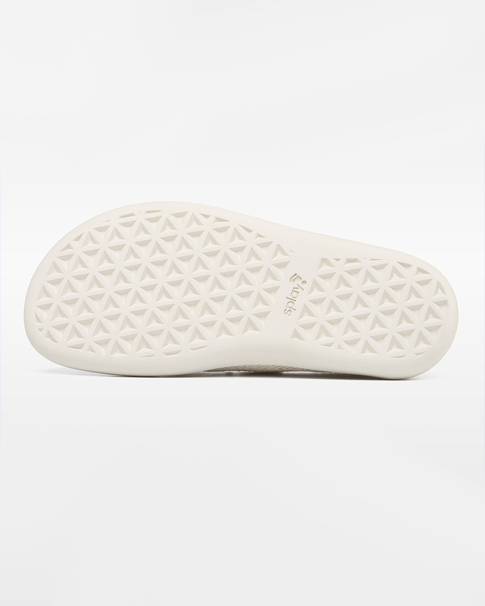 Splay Weekender Sandbar hemp barefoot shoes — hemp moc-toe shoe with laces, outsole tread of a single shoe