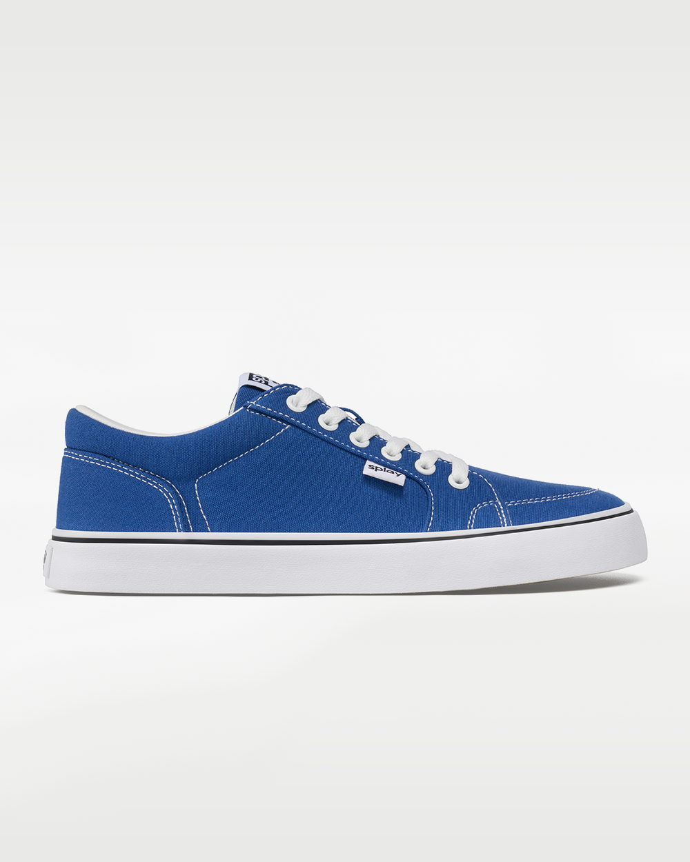 Splay REV LT Canvas San Juan barefoot shoes — low-top skate shoe, single shoe in left-side profile