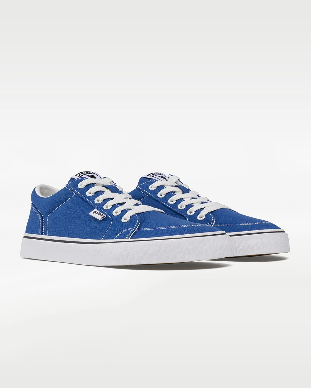 Splay REV LT Canvas San Juan barefoot shoes — low-top skate shoe, pair in an angled three-quarter view from the front
